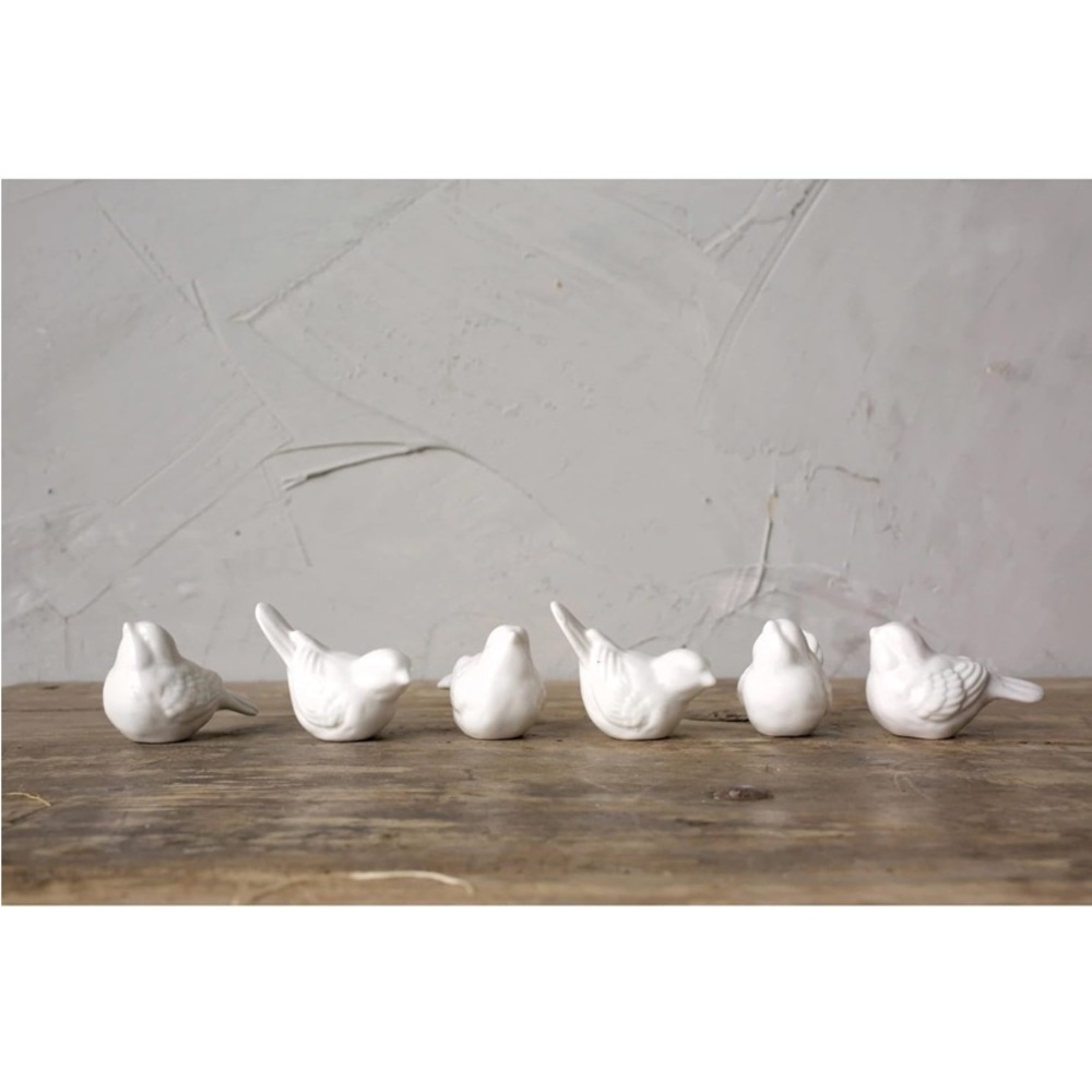 Ceramic Birds, Boxed Set of 6